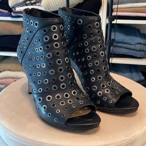 BCBG Max Azria Black Studded Booties. Size 9.